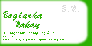 boglarka makay business card