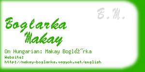 boglarka makay business card